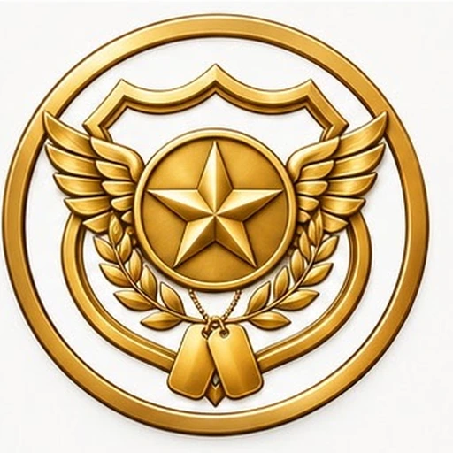 Veteran service emblem