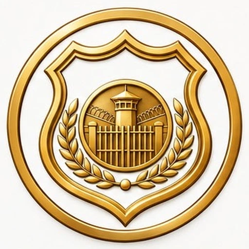Corrections officer badge emblem